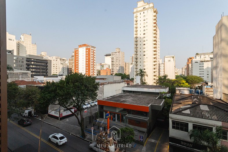 2 personas, TV y calefacción cerca de Av. Paulista