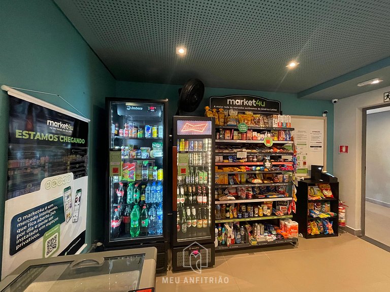 Air conditioning, TV and balcony next to subway