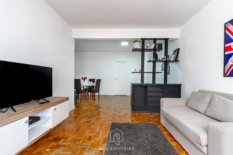 Apartamento com máquina de lavar perto do metrô