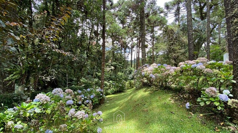 Apartment with fireplace and garden near Capivari