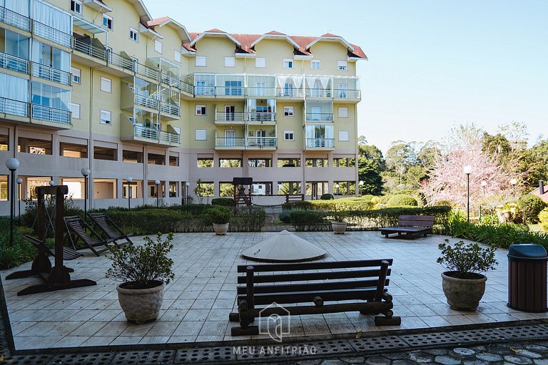 Apartment with fireplace near Morro do Elefante