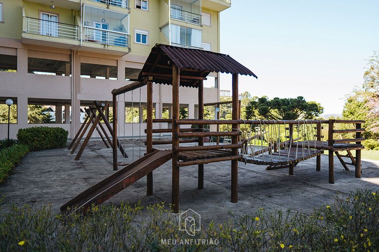 Apartment with fireplace near Morro do Elefante