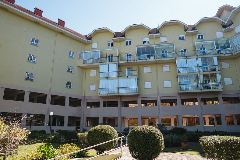 Apartment with fireplace near Morro do Elefante