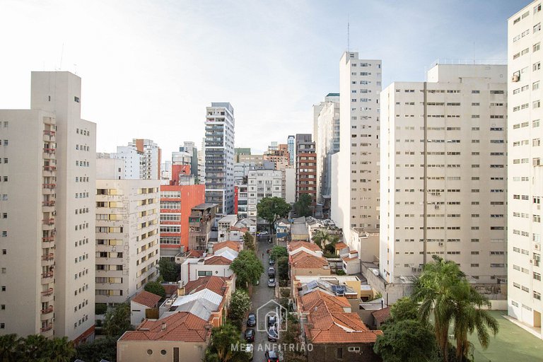 Apartment with heater, TV and garage in Jardins