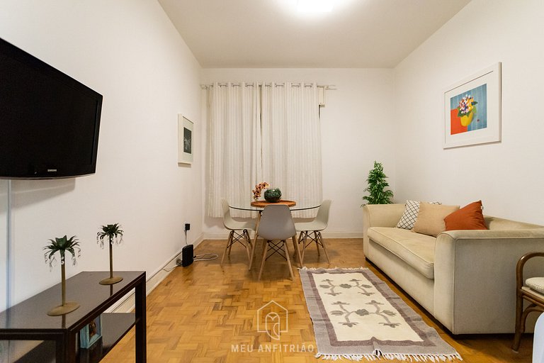 Apartment with heating and laundry near the subway