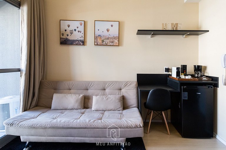 Apartment with sofa bed near Ibirapuera Park