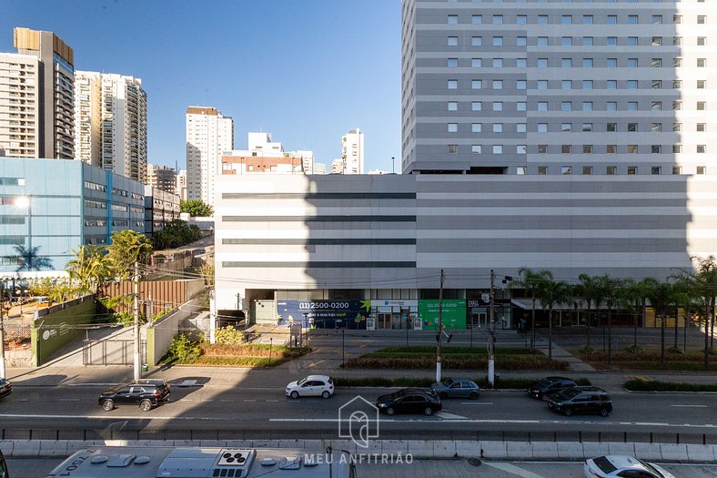 Apartment with sofa bed near Ibirapuera Park