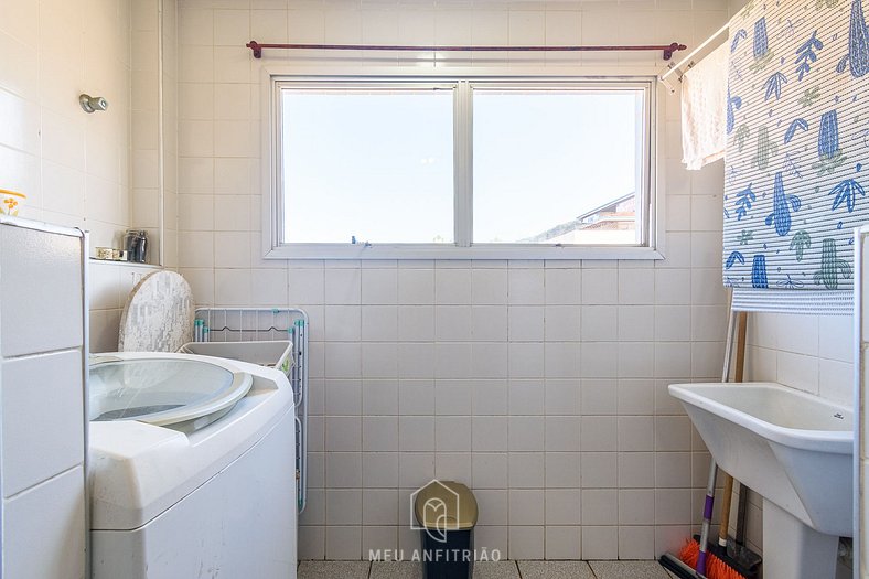 Apartment with washing machine near Praia Grande