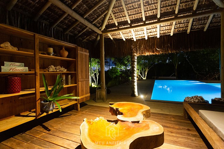 Casa com piscina e cervejeira perto da praia