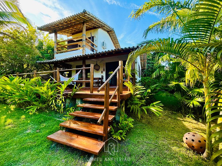 Casa com piscina e vista para a Praia do Espelho