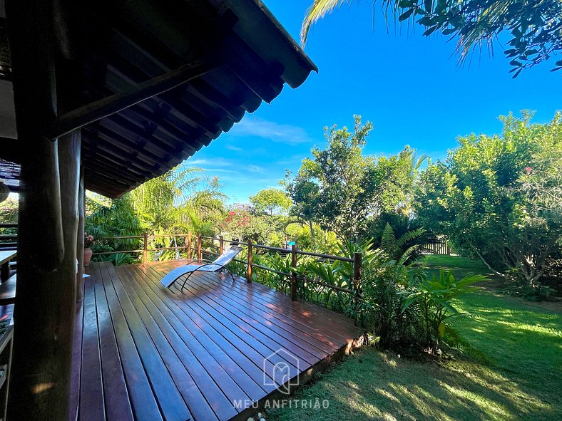 Casa com piscina e vista para a Praia do Espelho