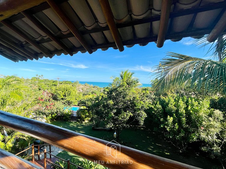 Casa com piscina e vista para a Praia do Espelho