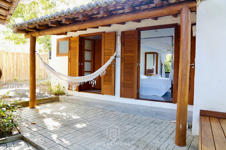 Casa com piscina e vista para a Praia do Espelho