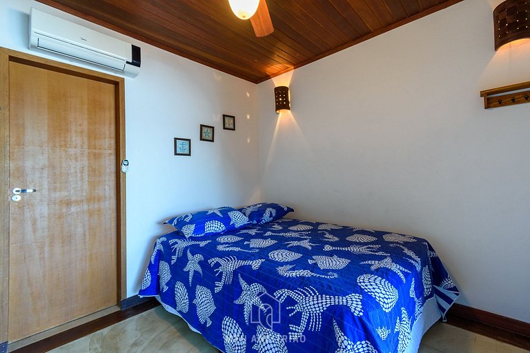 Casa com vista e praia exclusiva em ilha em Paraty