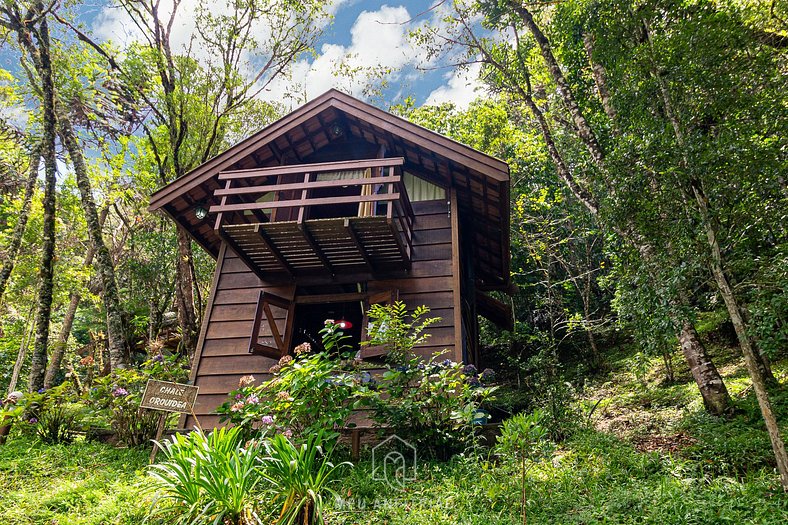 Chalet w/ thermal sheets and TV in Vale do Lajeado