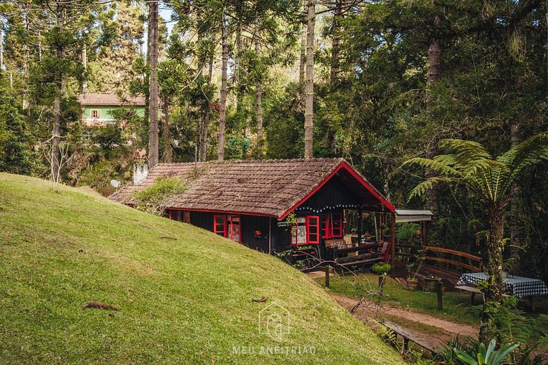 Chalet with heater near Ducha de Prata