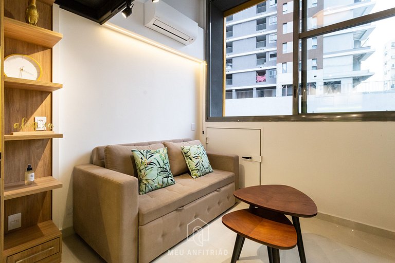 Duplex para 4 pessoas perto do metrô Vila Madalena