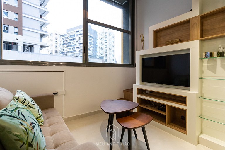 Duplex para 4 pessoas perto do metrô Vila Madalena