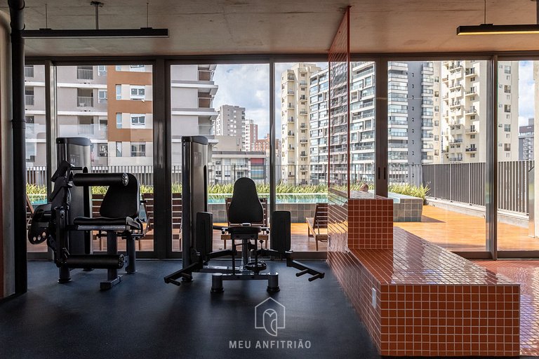 Duplex para 4 pessoas perto do metrô Vila Madalena