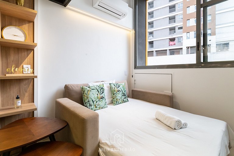 Duplex para 4 pessoas perto do metrô Vila Madalena