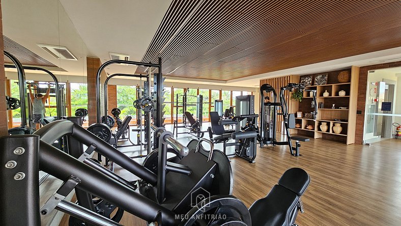 House in a condo with leisure facing the beach