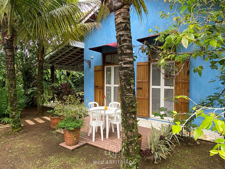 House with barbecue near Barra do Una beach