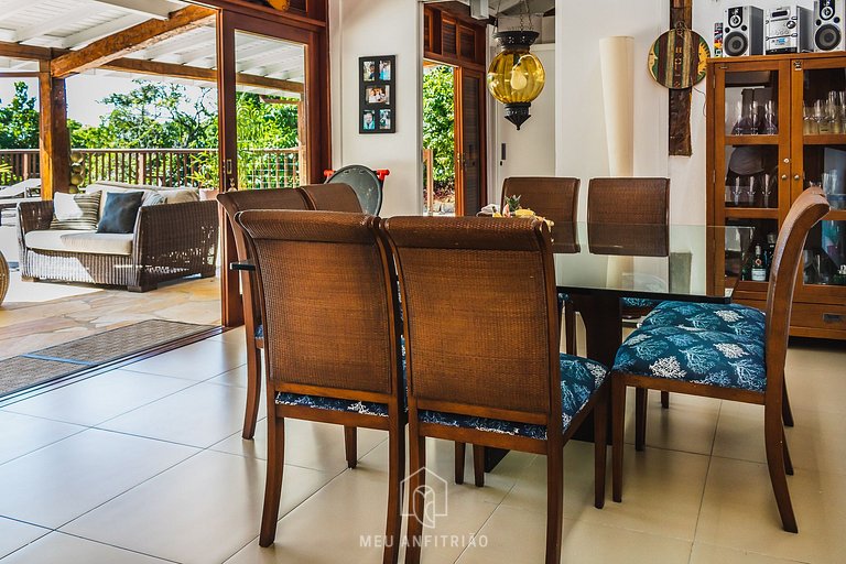 House with gourmet balcony in Praia do Perequê