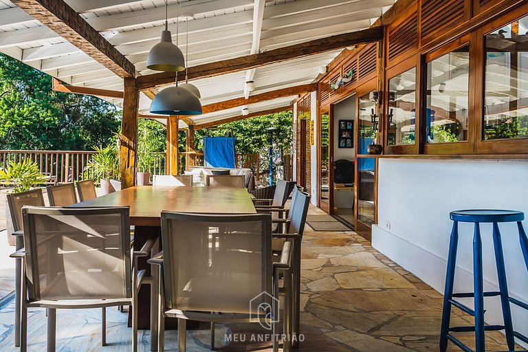 House with gourmet balcony in Praia do Perequê