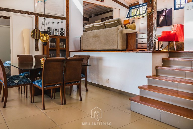 House with gourmet balcony in Praia do Perequê