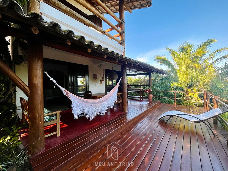 House with pool and view of Praia do Espelho