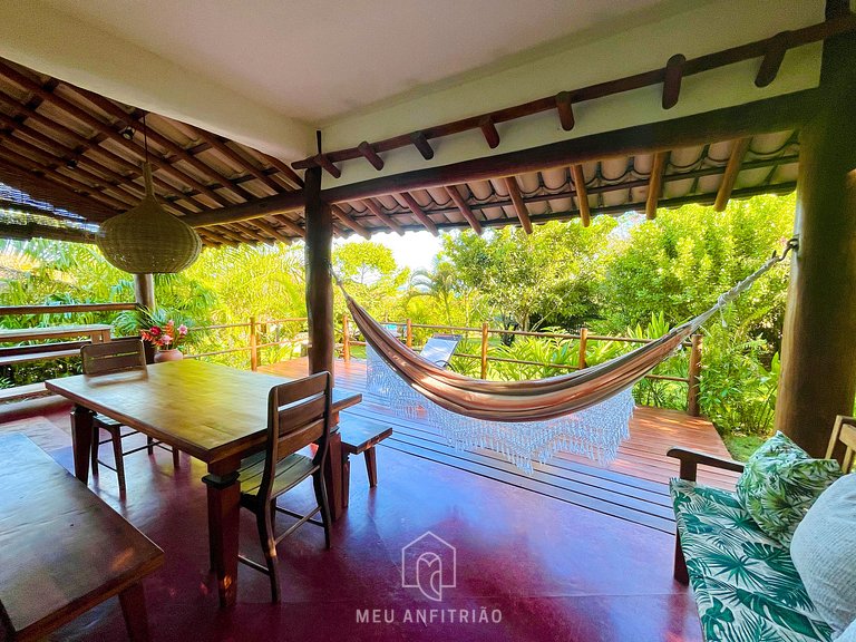 House with pool and view of Praia do Espelho