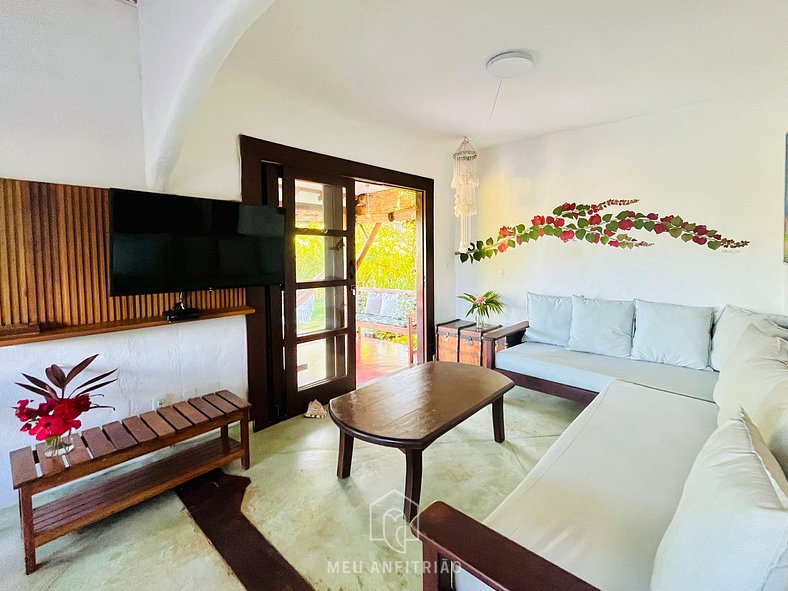 House with pool and view of Praia do Espelho