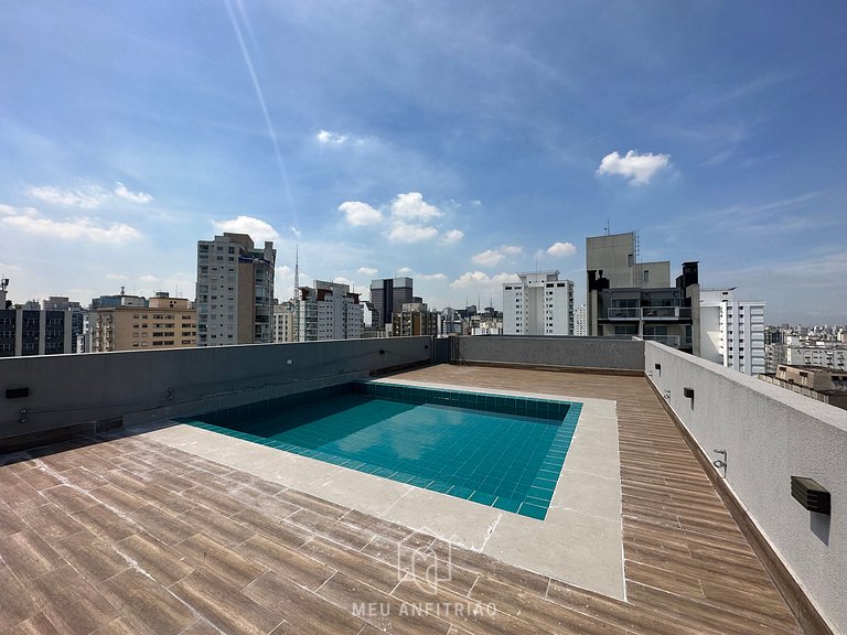 Large studio with sofa bed near Av. Paulista