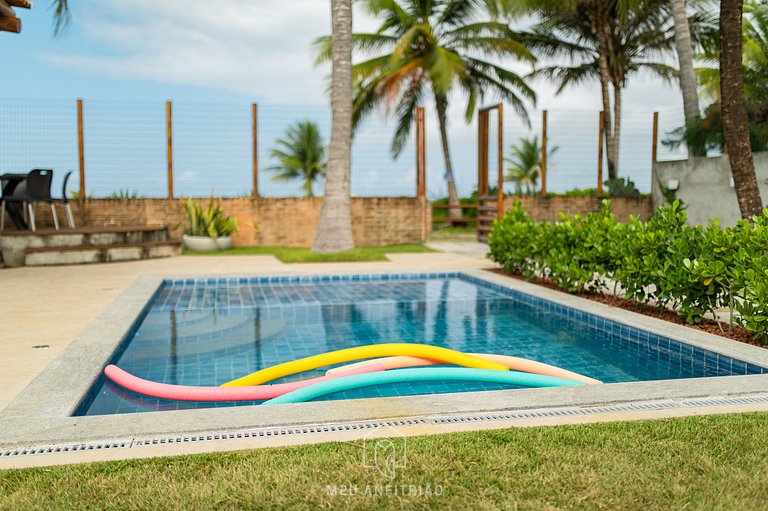 Maravilhosa casa pé na areia em Itamaracá