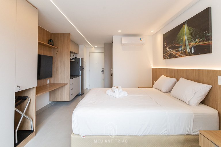 New, complete studio 50m from Vila Madalena subway