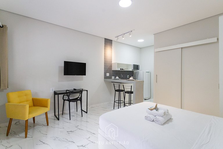 Spacious studio with TV near São Paulo Expo