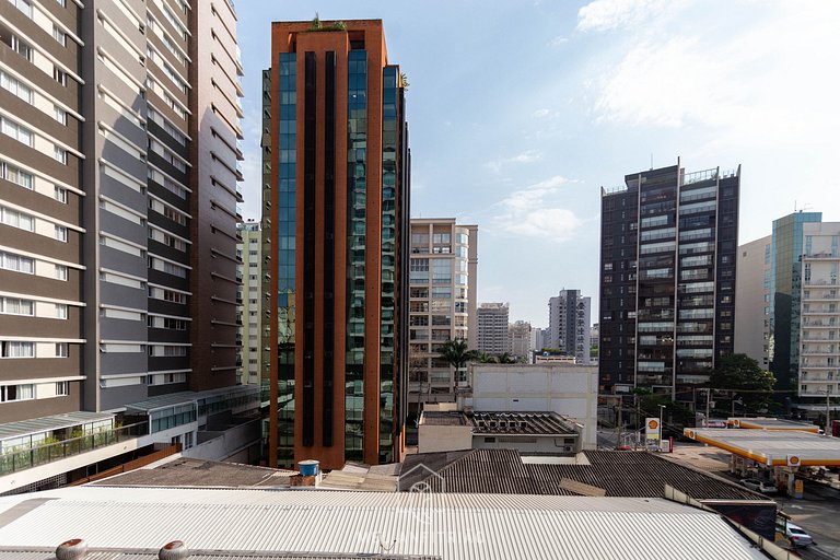 Studio garden com infraestrutura completa em Moema