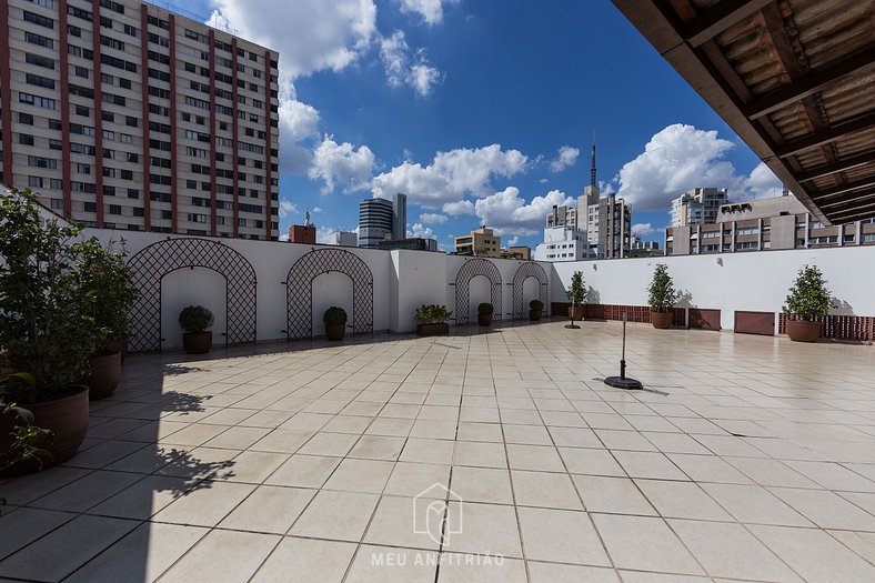 Studio with air conditioning and TV near Paulista