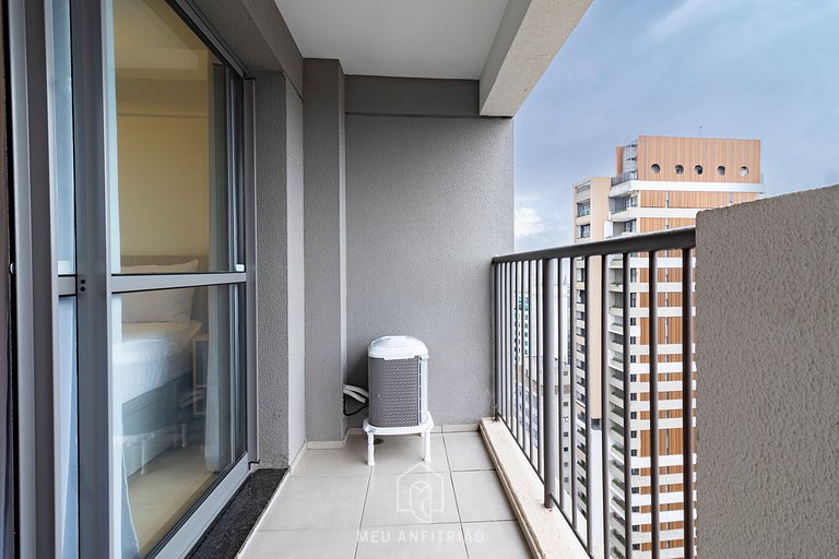 Studio with balcony and comfort on Consolação St.