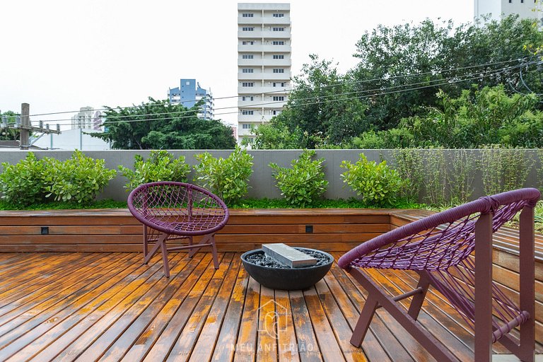 Studio with balcony next to Avenida Jabaquara