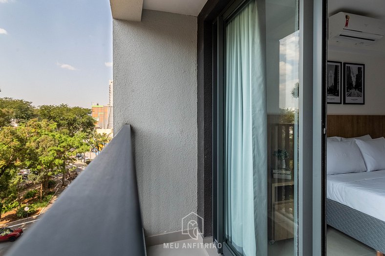 Studio with coffee maker near the Ibirapuera Mall