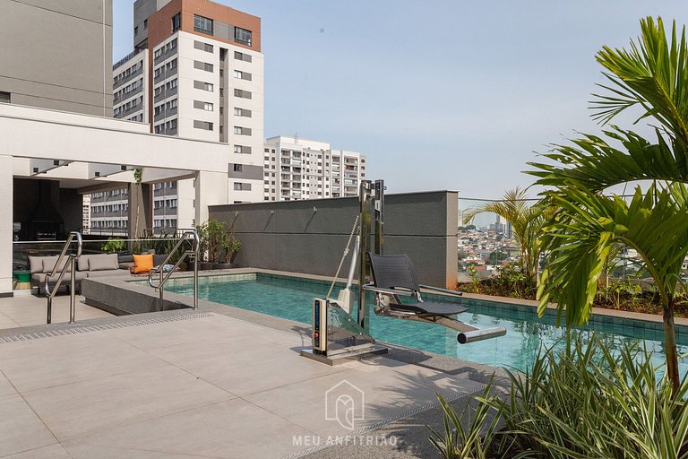 Studio with leisure near the São Paulo Aquarium