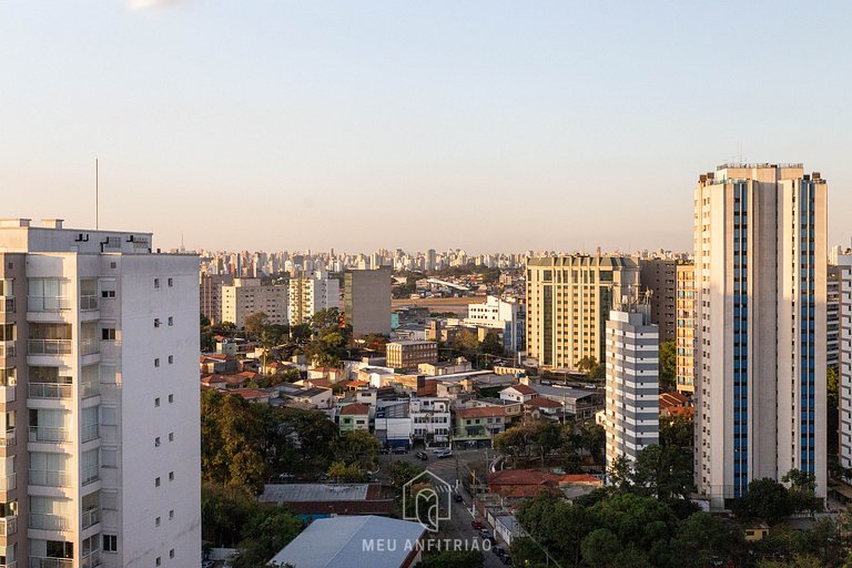 Studio with washer and dryer near Congonhas