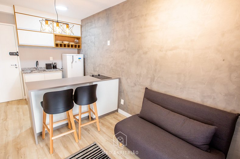 Studio with WI-FI and sofa bed near the subway