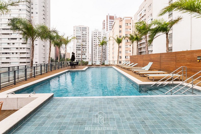 Washing machine and garage near Paulista